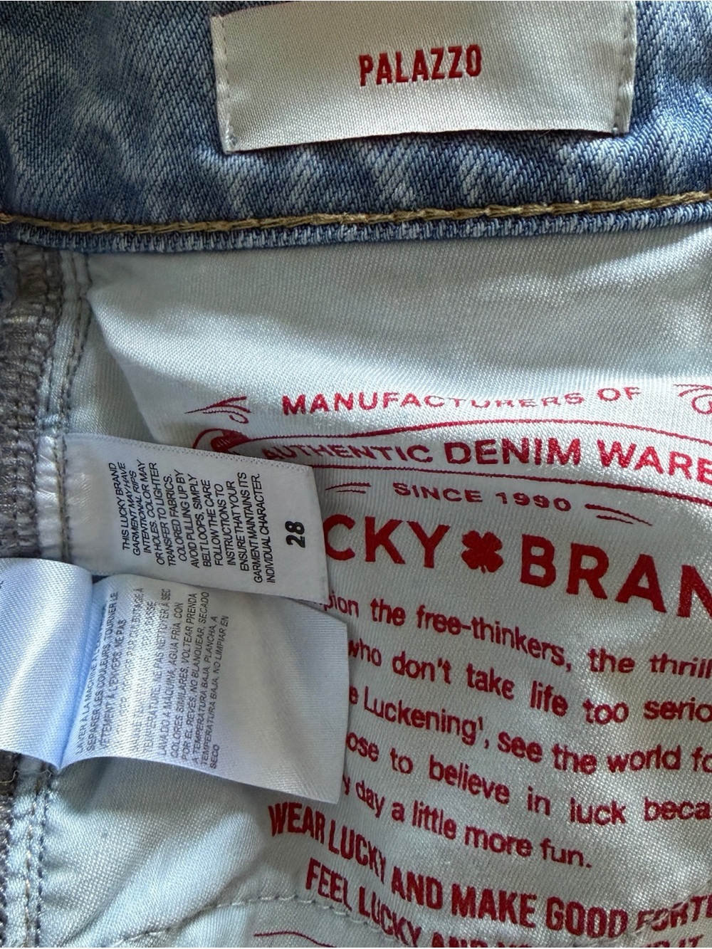 Lucky Brand wide lag palazzo jeans - Picture 3 of 6